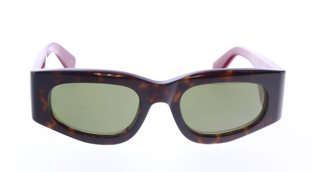 Gucci GG1664S-002 Havana & red square Ladies Sunglasses