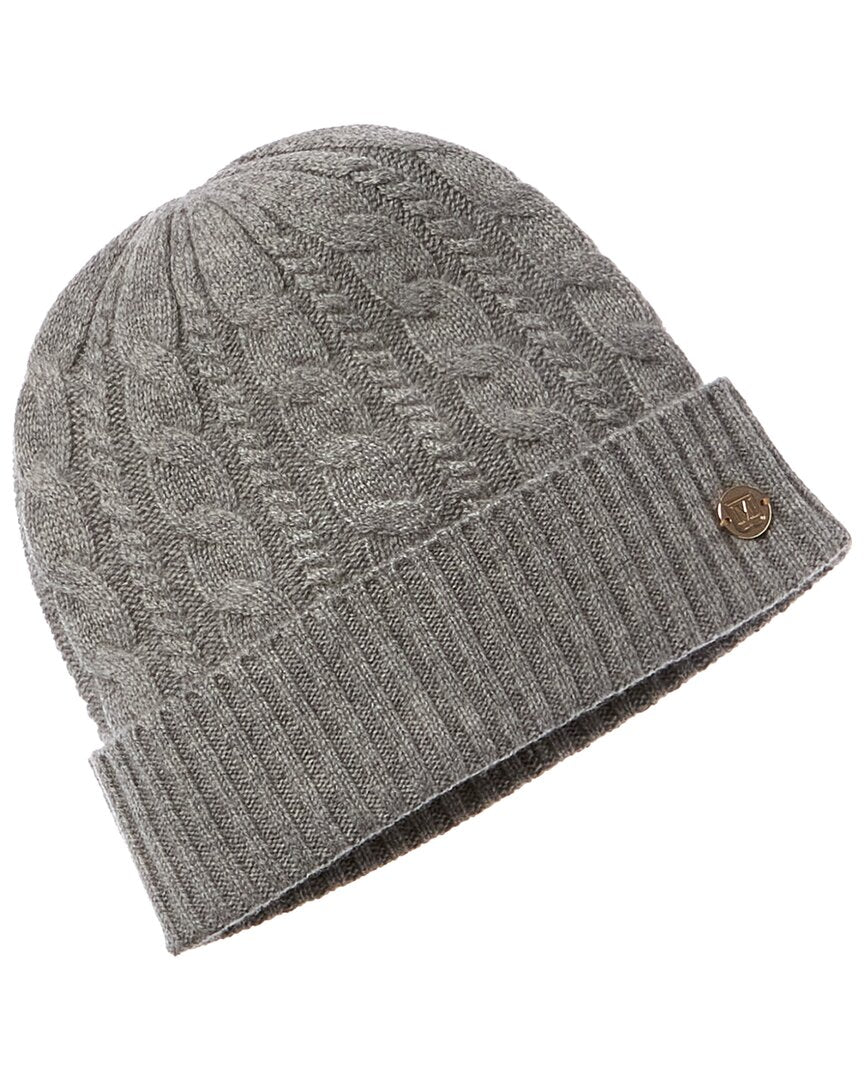 Bruno Magli Chunky Knit Cable Cashmere Hat