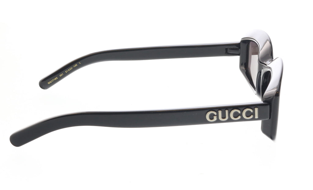Gucci GG1719S-001 Black Oval Ladies Sunglasses