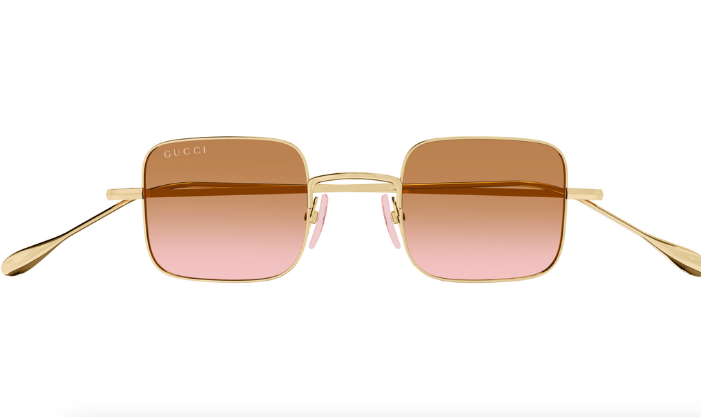 Gucci GG1813S-004 Gold square Unisex Sunglasses