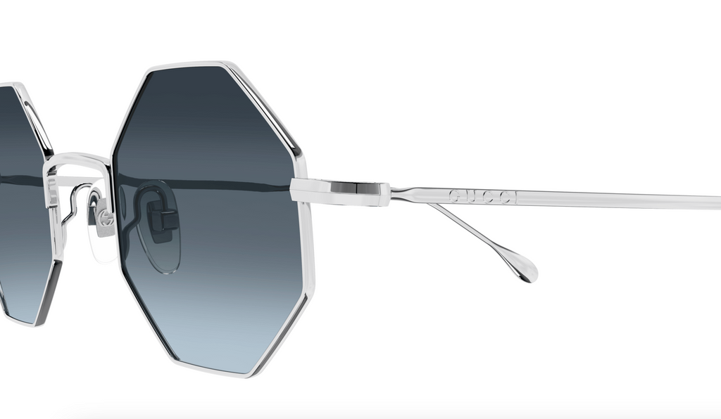 Gucci GG1814S-003 Silver geometric Unisex Sunglasses