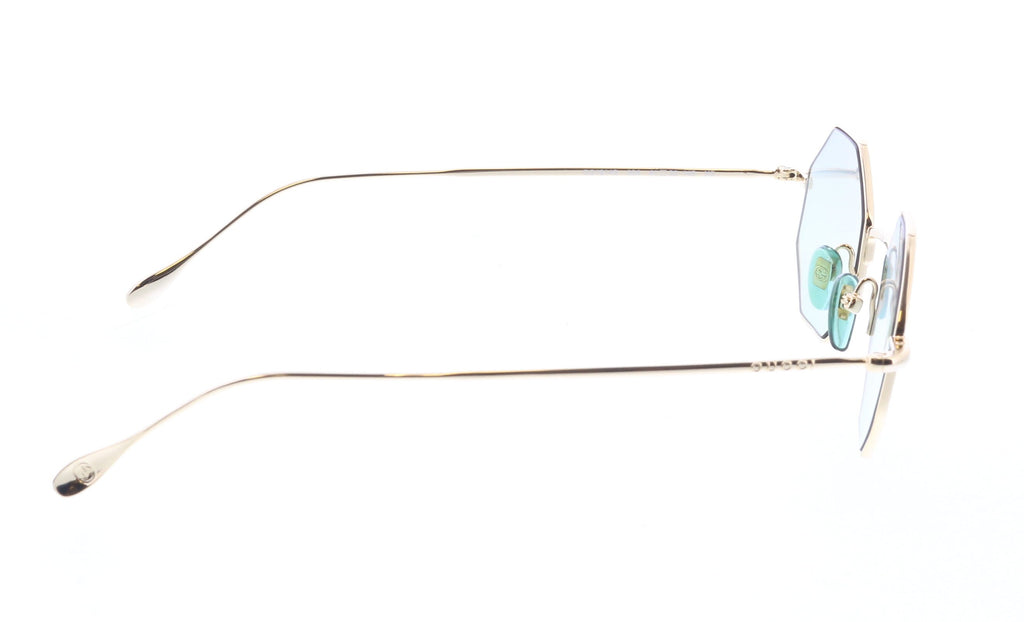 Gucci GG1814S-004 Gold geometric Unisex Sunglasses