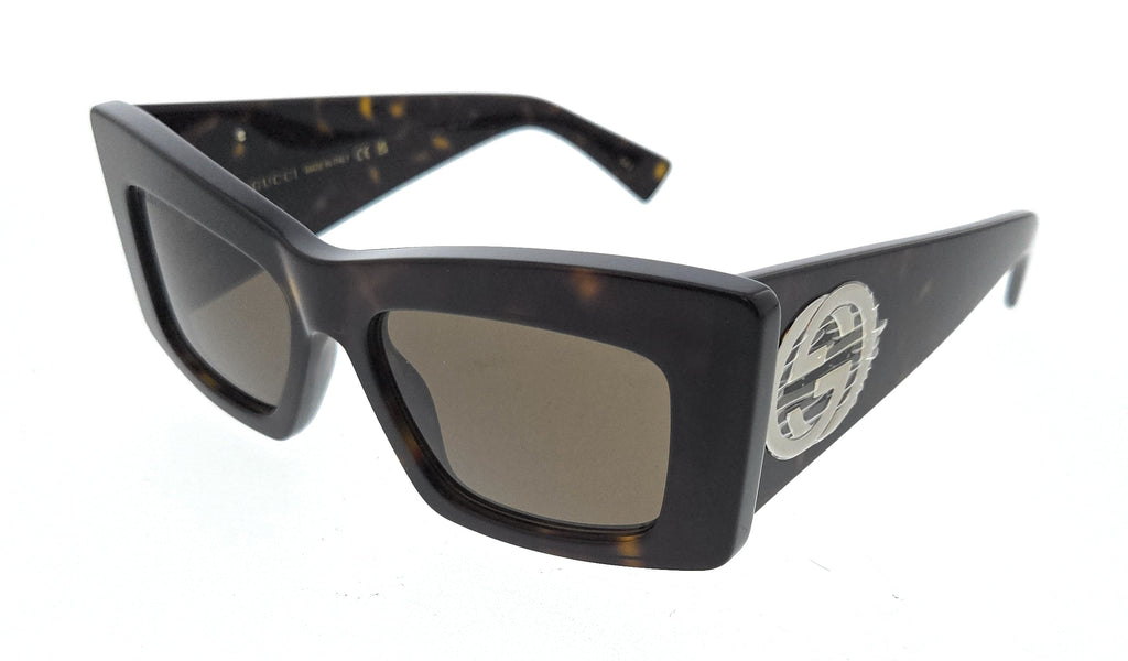 Gucci GG1842S-002 Havana square Mens Sunglasses