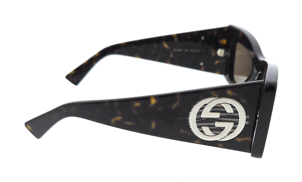 Gucci GG1842S-002 Havana square Mens Sunglasses