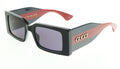 Gucci GG1860S-004 Black, blue & red square Ladies Sunglasses