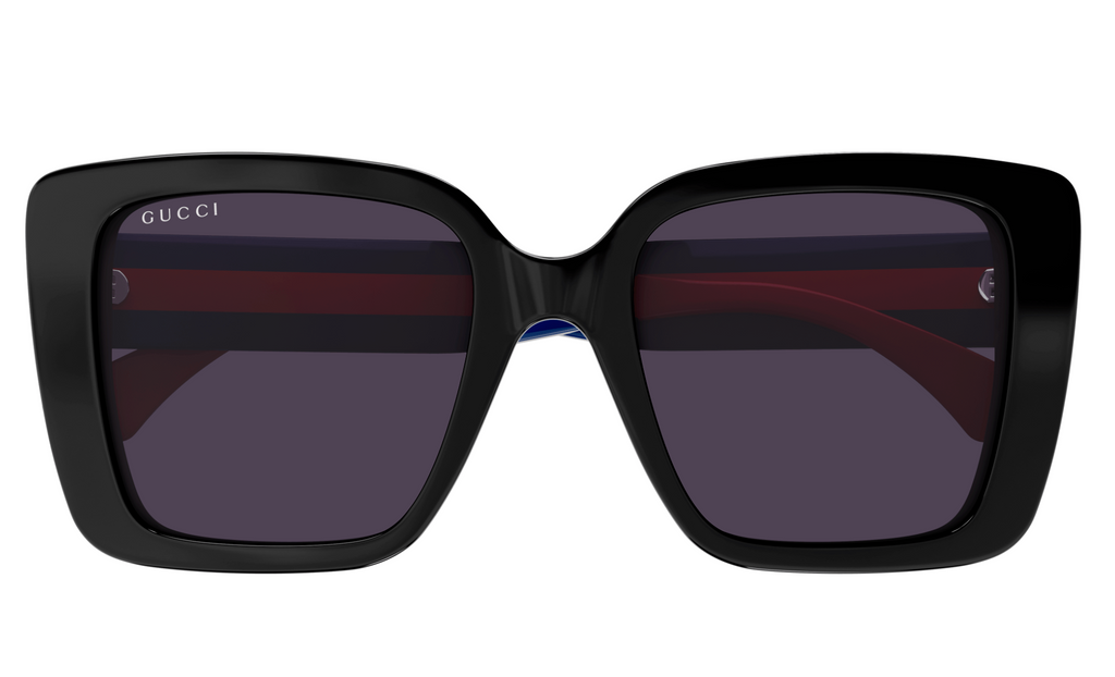Gucci GG1861S-004 Black, blue & red square Ladies Sunglasses