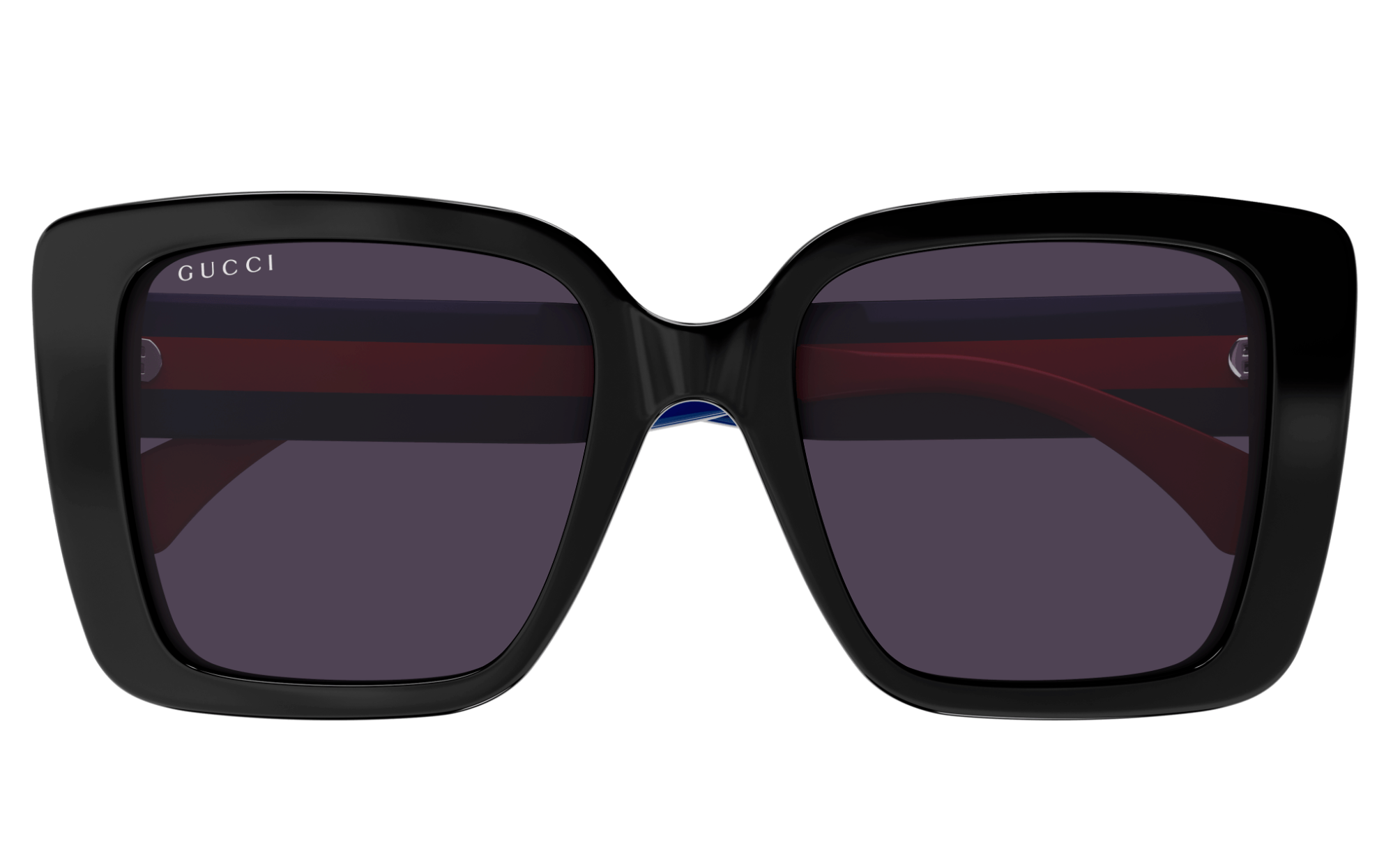 Gucci GG1861S-004 Black, blue & red square Ladies Sunglasses