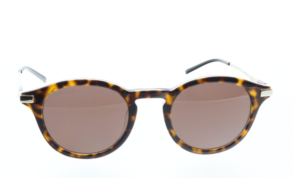 Gucci GG1890S-002 Havana & Silver round Mens Sunglasses