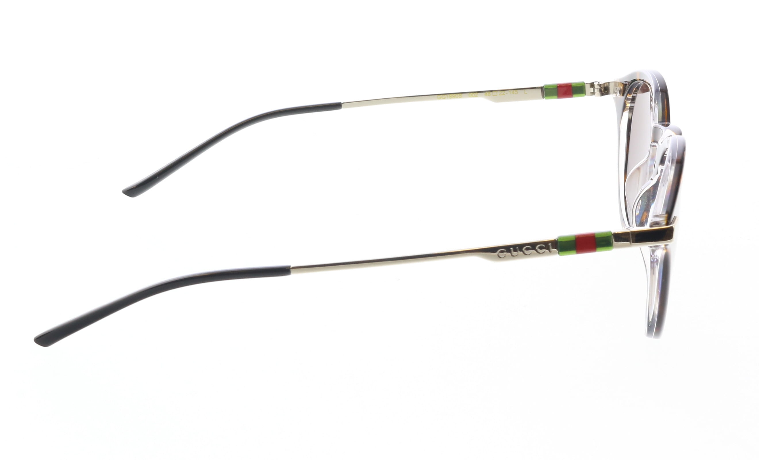 Gucci GG1890S-002 Havana & Silver round Mens Sunglasses