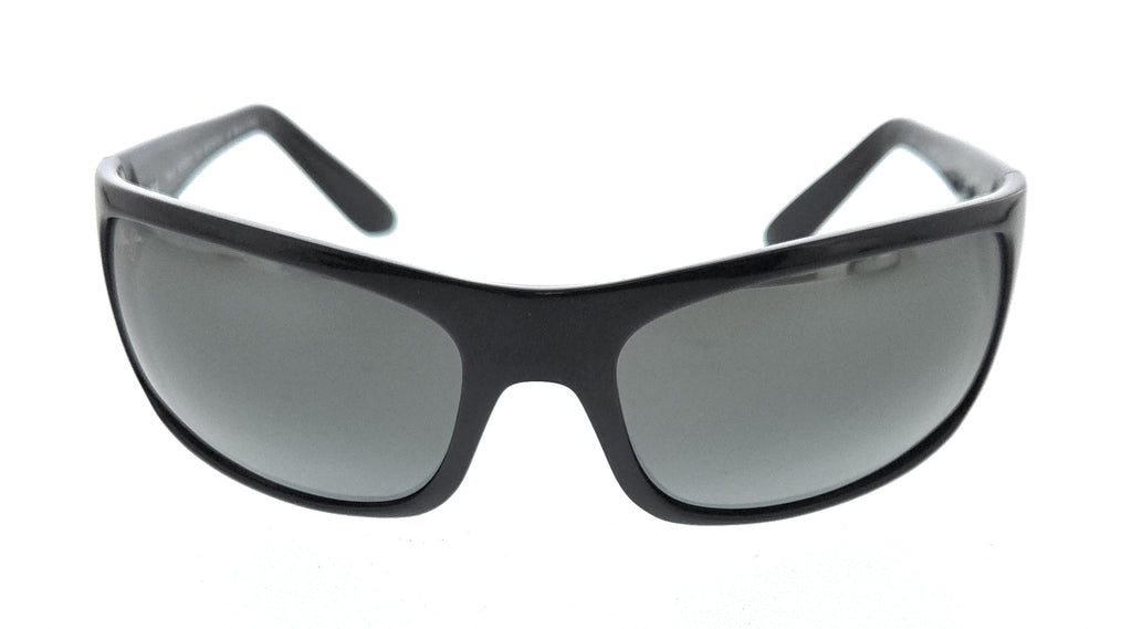 Maui Jim MJ0202S001 Gloss Black WrapAround Polarized Sunglasses Neutral