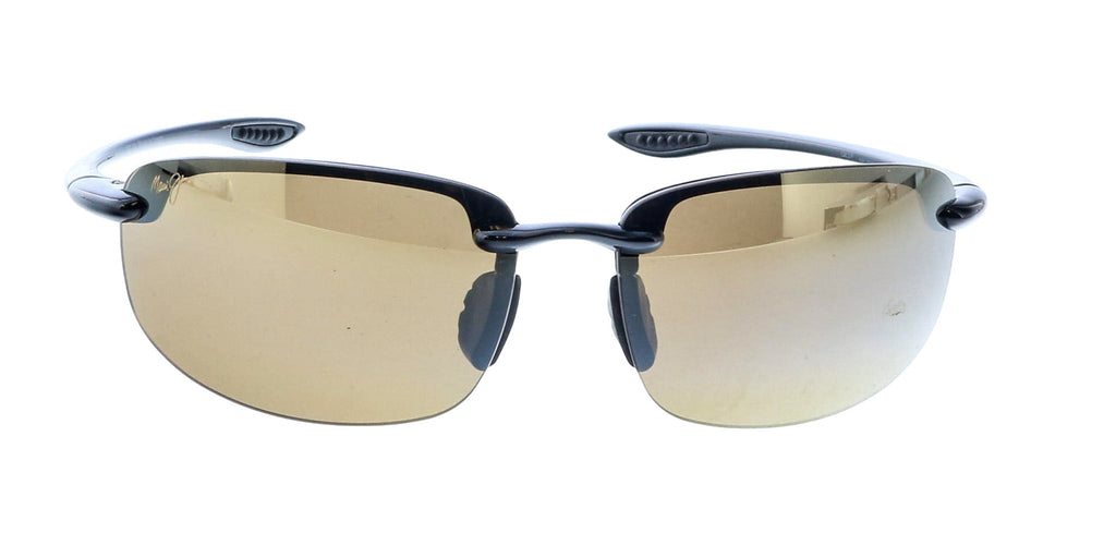 Maui Jim MJ0407S002 Wrap Polarized HCL Bronze Sunglasses Matte Gunmetal
