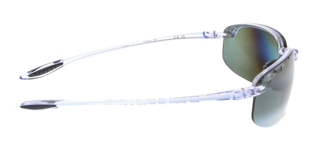 Maui Jim MJ0407S005 Rimless Polarized Clear Frame Sunglasses Grey UV
