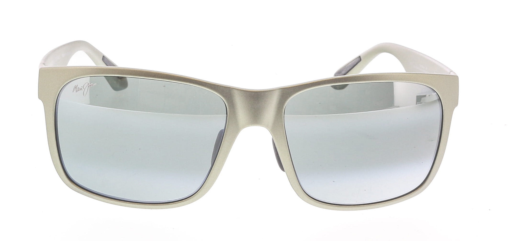 Maui Jim MJ0432S005 Red Sands Rectangular Sunglasses GreyishGreen Nylon Frame