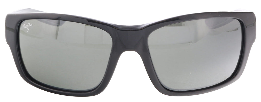Maui Jim MJ0604S001 Bold Black Gloss Frame Sunglasses Grey Polarized