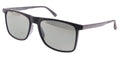 Maui Jim MJ0619S001 Sleek Modern Edge: Matte Black Polarized Rectangular