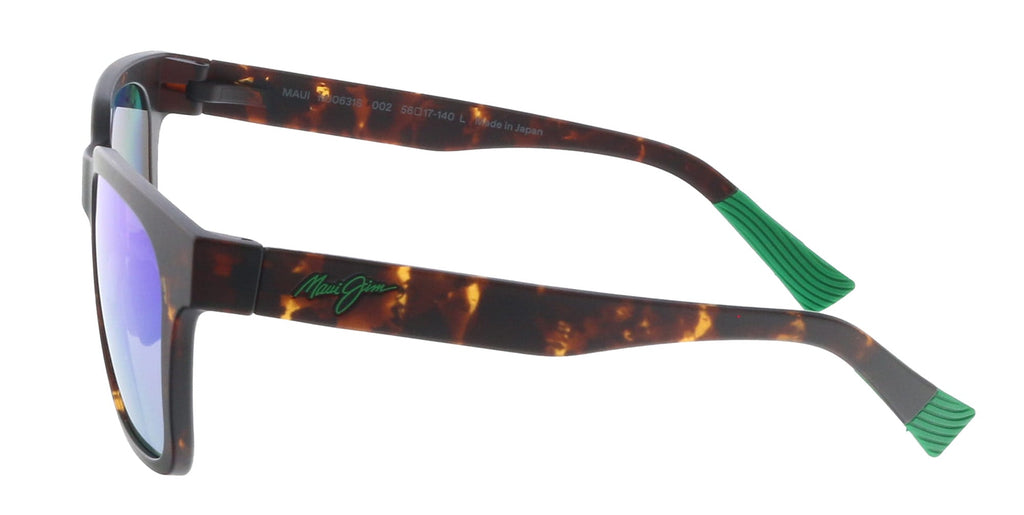 Maui Jim MJ0631S002 Square Tortoiseshell Polarized Sunglasses