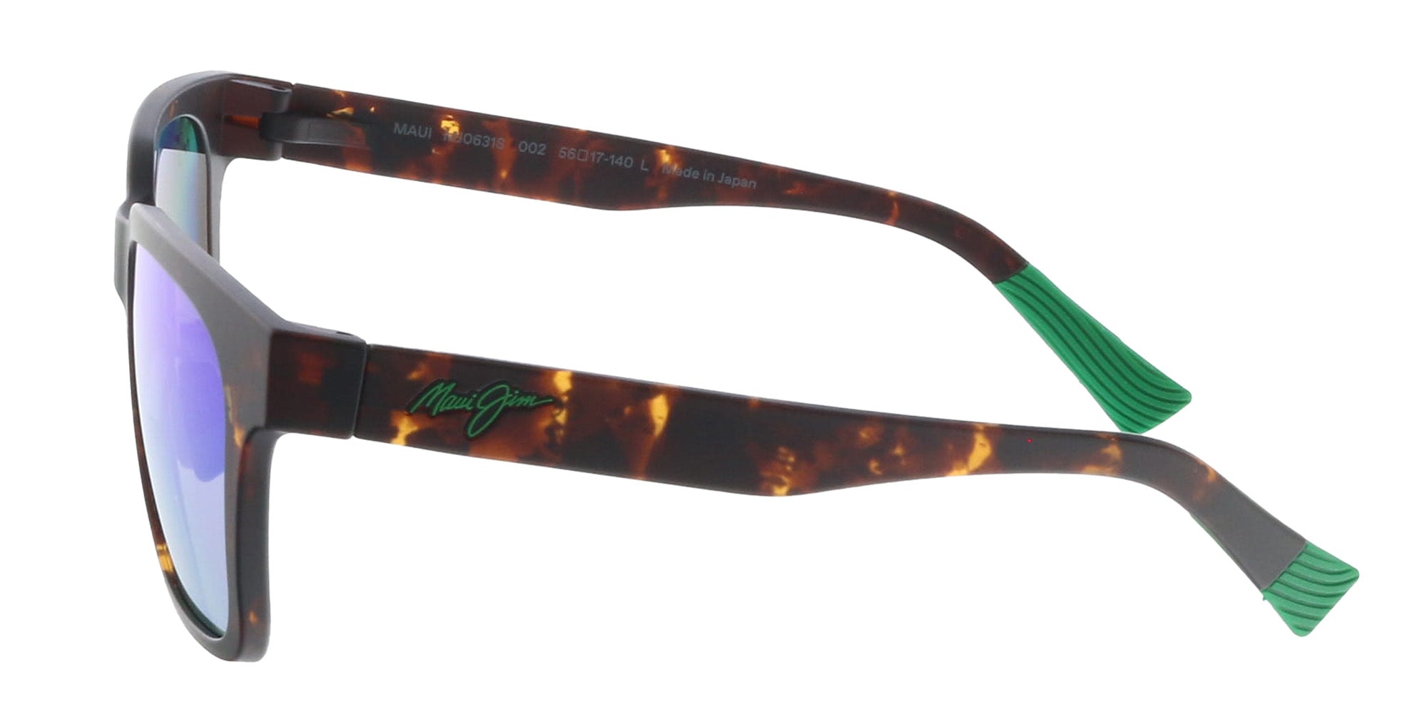 Maui Jim MJ0631S002 Square Tortoiseshell Polarized Sunglasses