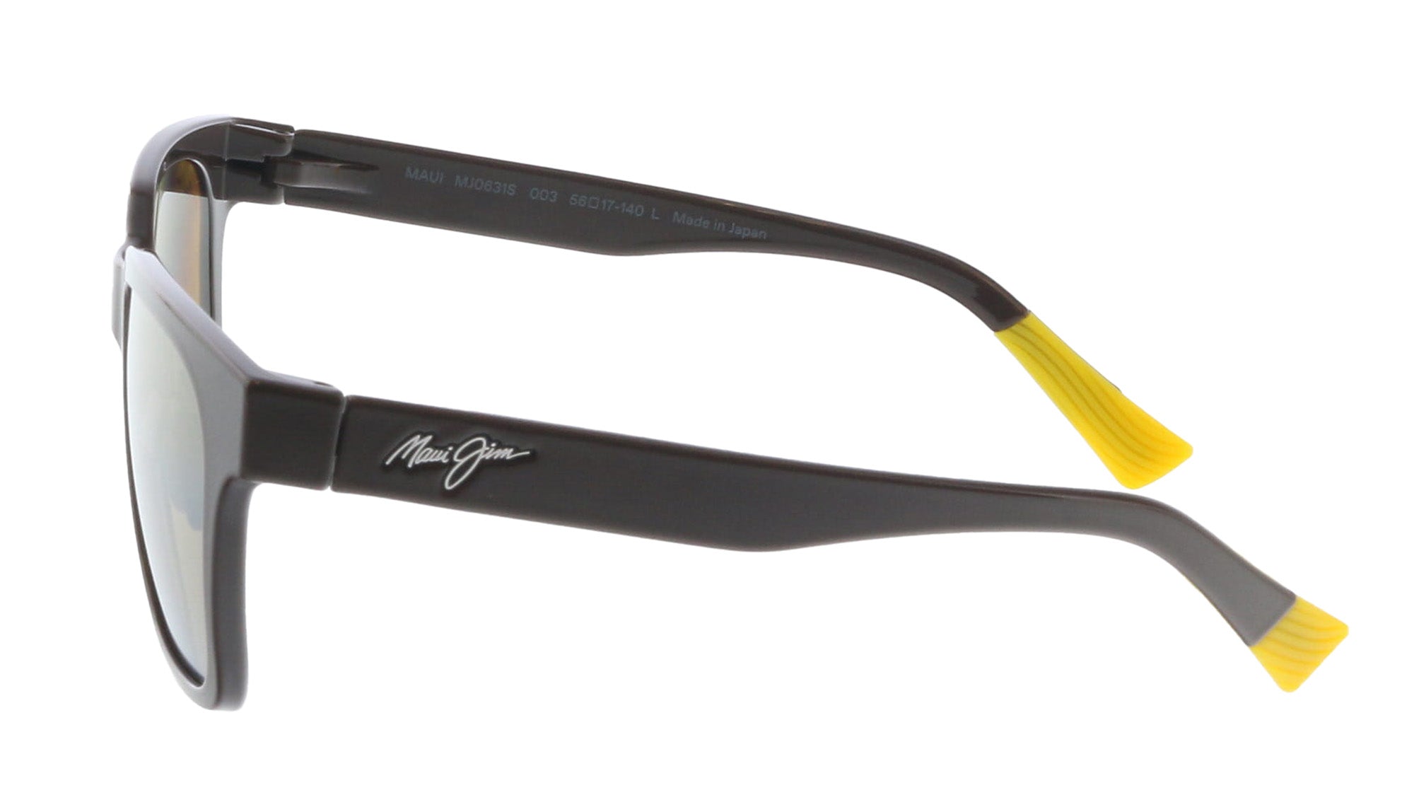 Maui Jim MJ0631S003 Square Polarized Sunglasses Shy Brown Frame