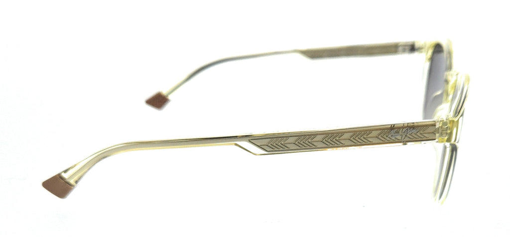 Maui Jim MJ0636S004 Retro Round Sunglasses Translucent Yellow Frame