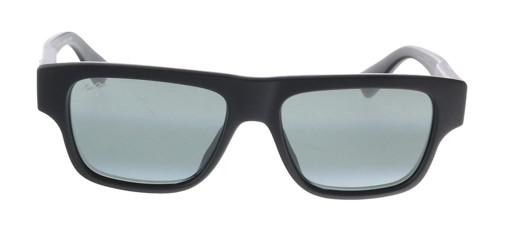 Maui Jim MJ0638S001 Square Polarized Sunglasses Matte Black Frame