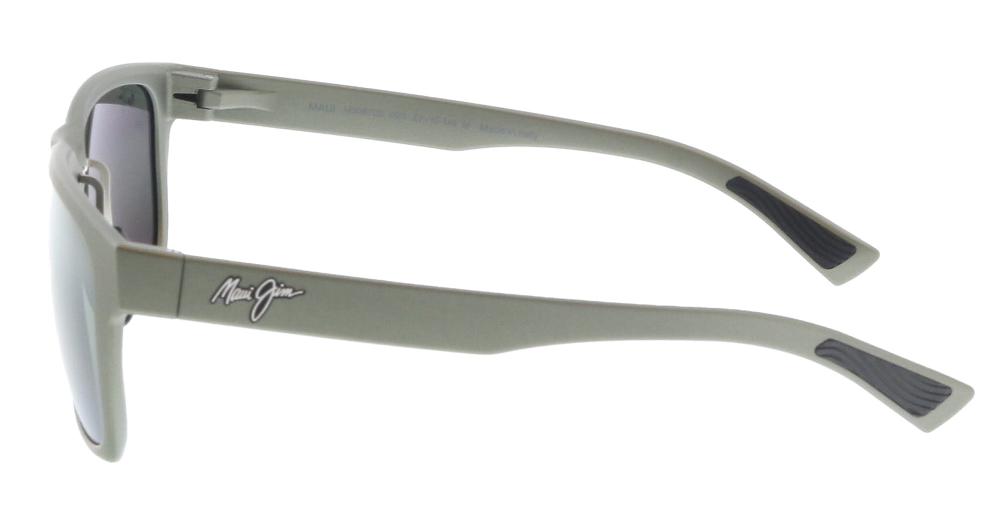 Maui Jim MJ0670S-003 Matte Grey Green Square Neutral Grey Polarized