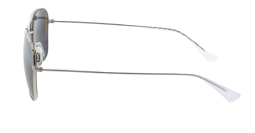 Maui Jim MJ0675S-001 Sleek Silver Aviator Gradient Grey Polarized
