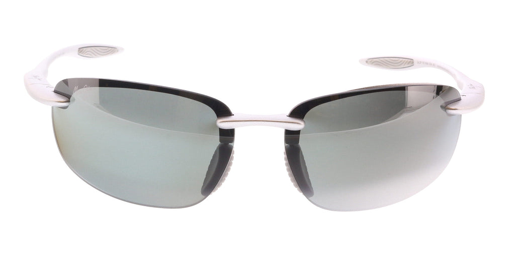 Maui Jim MJ0676S-002 Sporty Silver Rimless Grey Maui Ultra Lenses