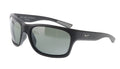 Maui Jim MJ0681S-001 Sleek Matte Black Wrap Grey Polarized