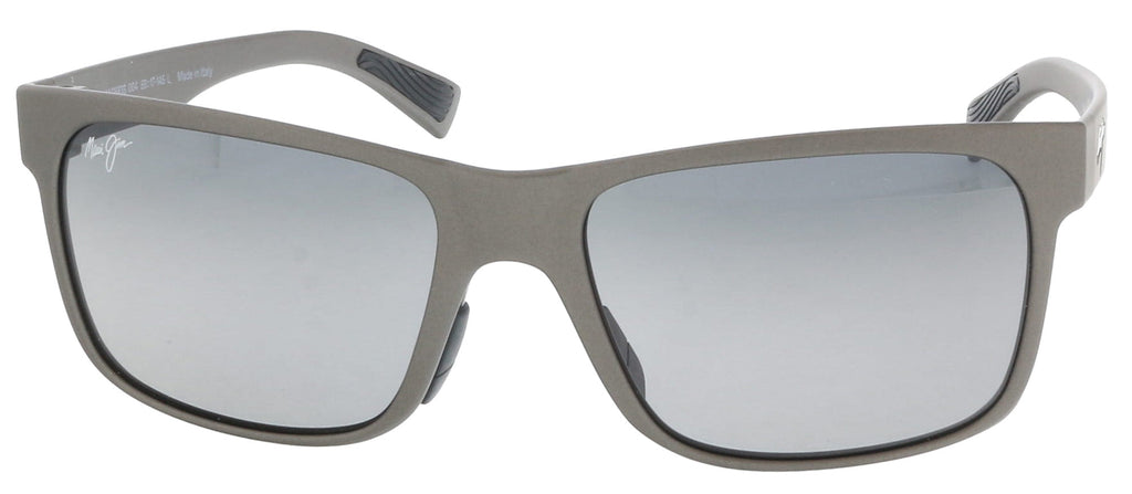Maui Jim MJ0683S-004 Charcoal Matte Square Sunglasses Polarized Grey Lenses