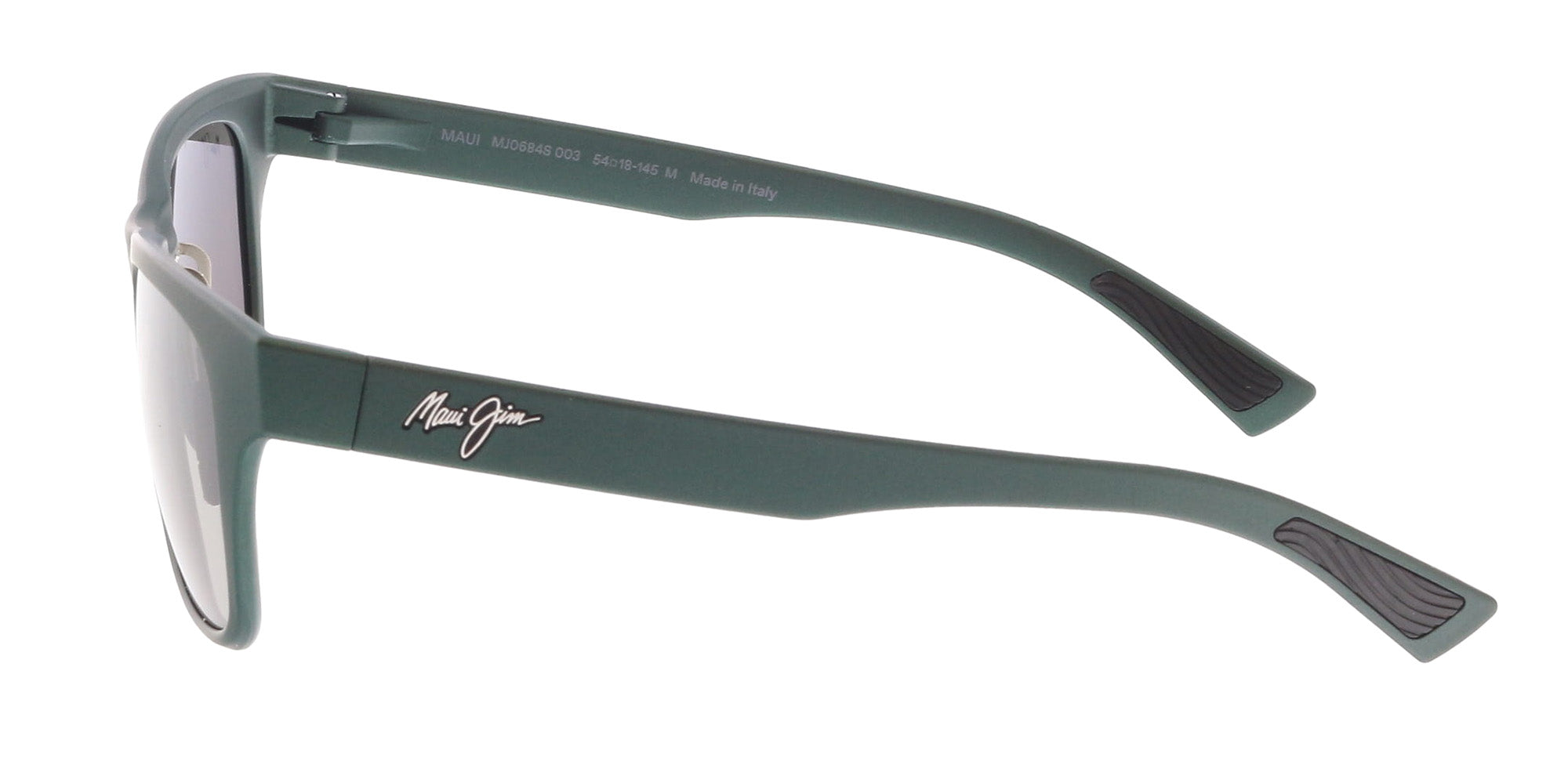 Maui Jim MJ0684S-003 Matte Green Adventure Sunglasses Polarized Grey Lenses