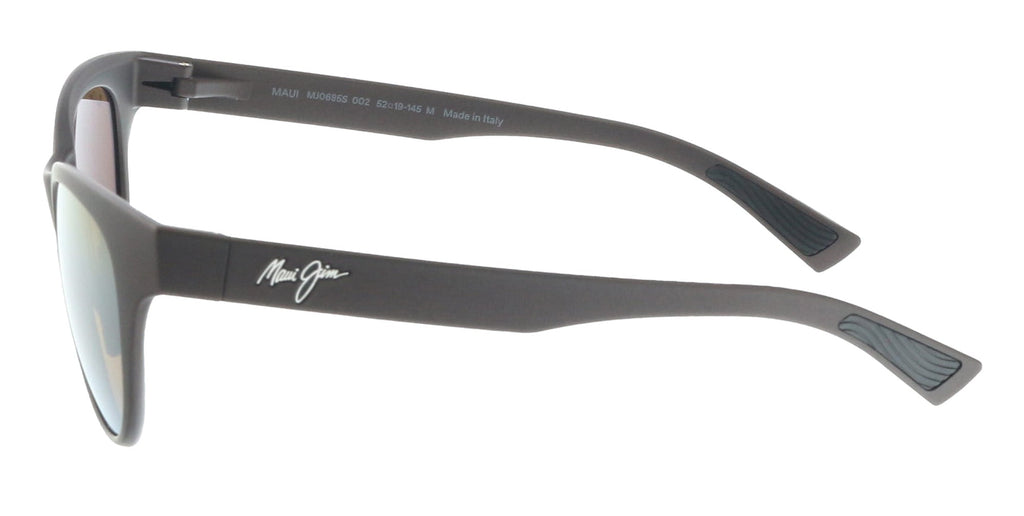 Maui Jim MJ0685S-002 Sleek Matte Brown Cat-Eye Bronze Polarized SuperThin