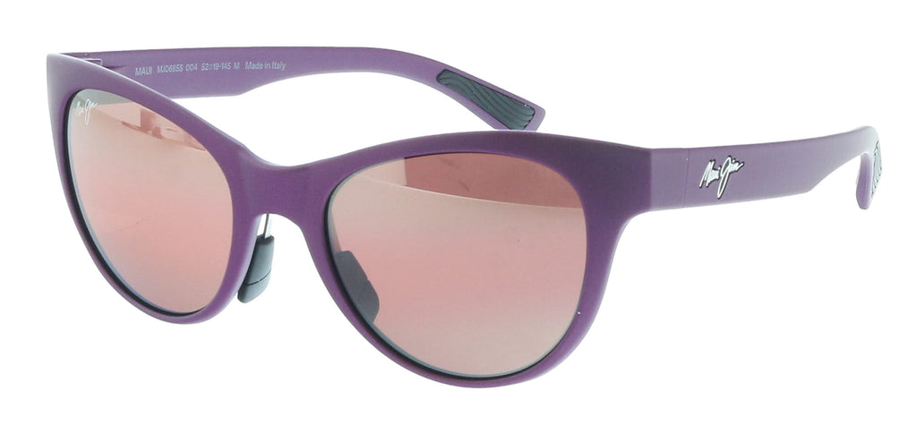 Maui Jim MJ0685S-004 Sleek Matte Violet Cat-Eye Sunglasses Maui Rose