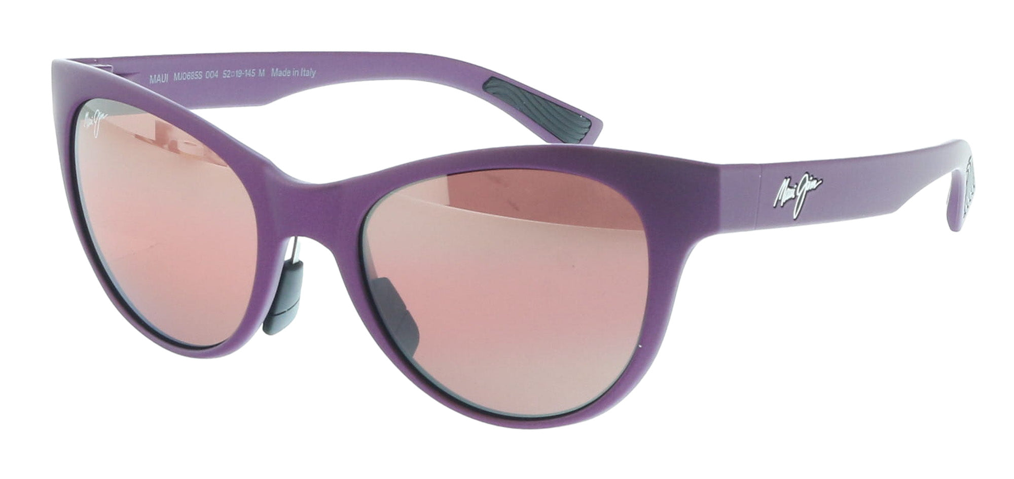 Maui Jim MJ0685S-004 Sleek Matte Violet Cat-Eye Sunglasses Maui Rose