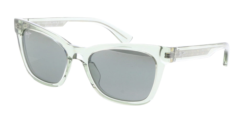 Maui Jim MJ0689S-003 Elegant Sage Green Cat-Eye Sunglasses Grey Polarized