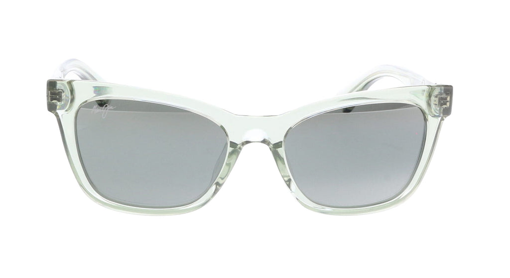 Maui Jim MJ0689S-003 Elegant Sage Green Cat-Eye Sunglasses Grey Polarized