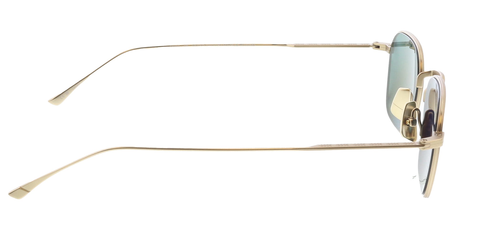 Maui Jim MJ0690S-001 Refined Square Titanium Sunglasses in Matte Light Gold