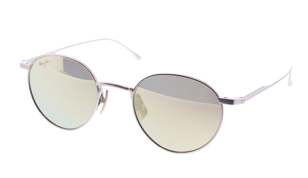 Maui Jim MJ0691S-003 Matte Bronze Round Titanium Sunglasses Hawaii Glow