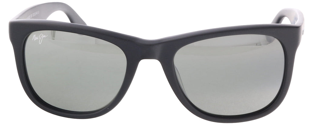 Maui Jim MJ0692S-001 Classic Matte Black Square Sunglasses Grey Polarized