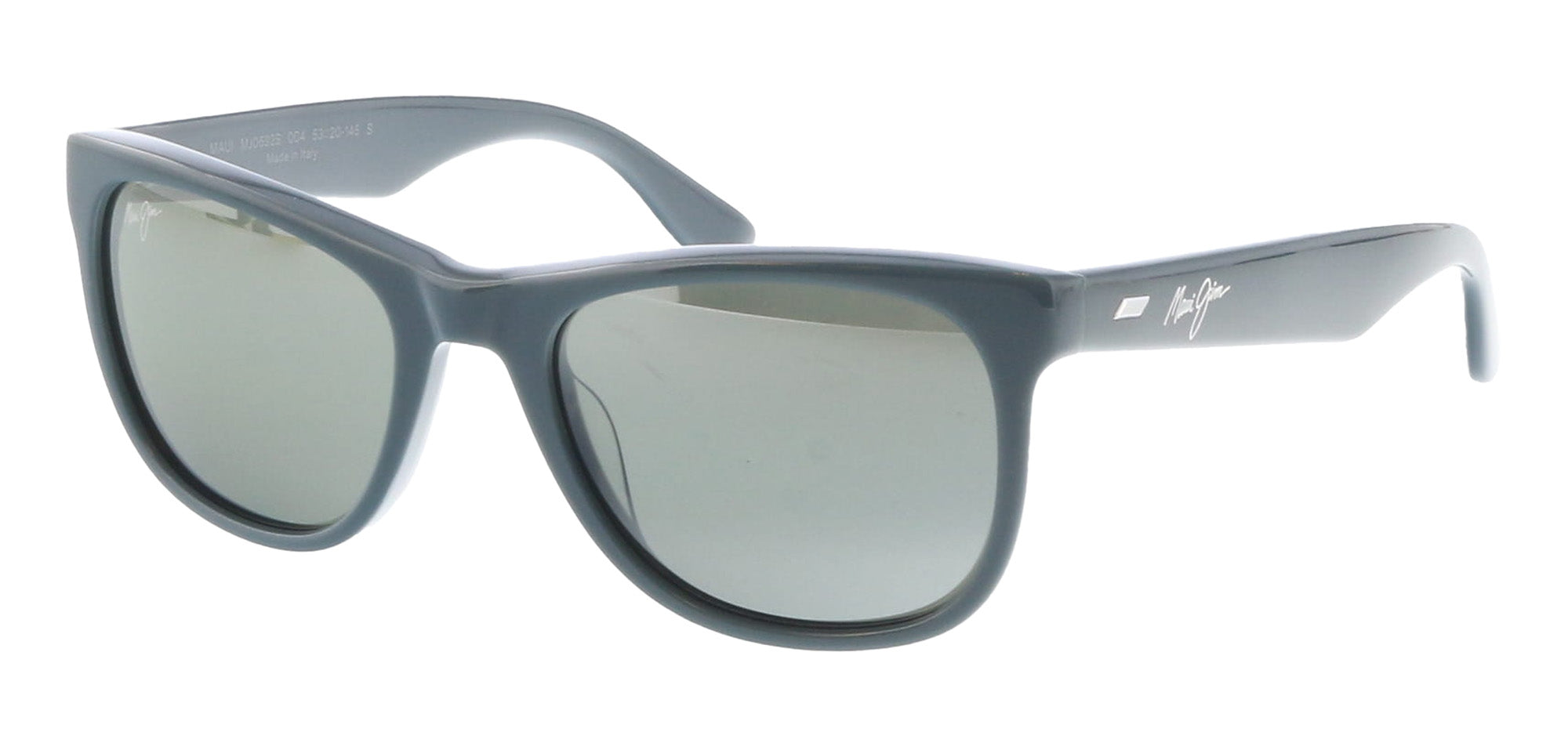Maui Jim MJ0692S-004 Glossy Blue Square Acetate Sunglasses Grey Bi-Gradient