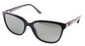 Maui Jim MJ0758S-004 Shiny Black Geometric Cat-Eye Sunglasses Polarized