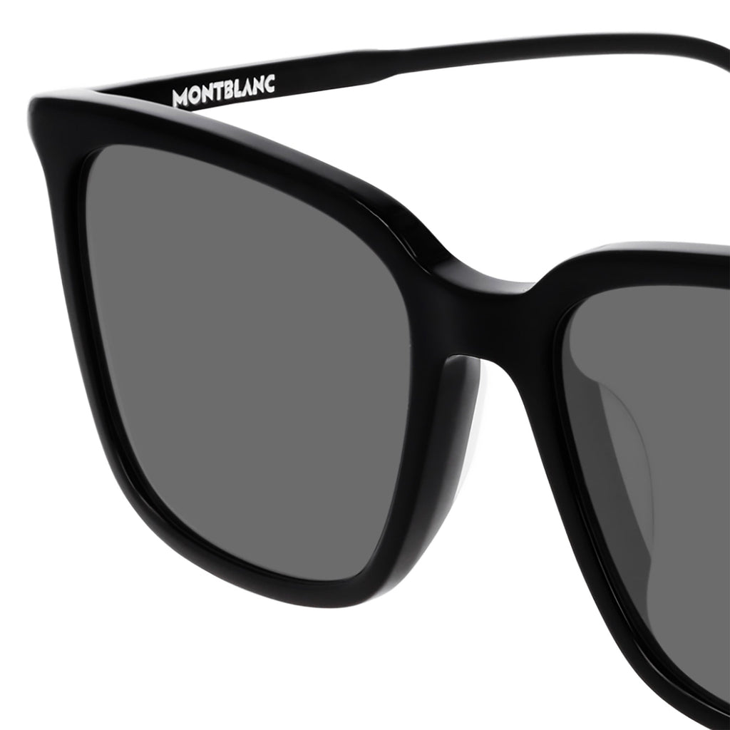 Montblanc MB0084SK-001  Black Square Frame Sunglasses Timeless Luxury Eyewear