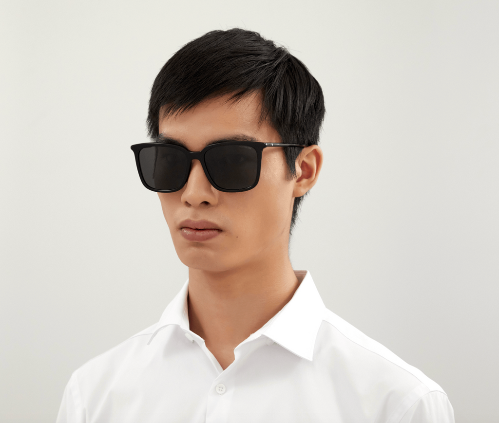 Montblanc MB0084SK-001  Black Square Frame Sunglasses Timeless Luxury Eyewear