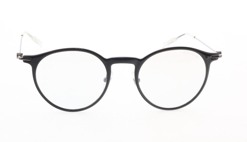 Montblanc MB0097S-008 Round Eyewear with Interchangeable Blue Lenses