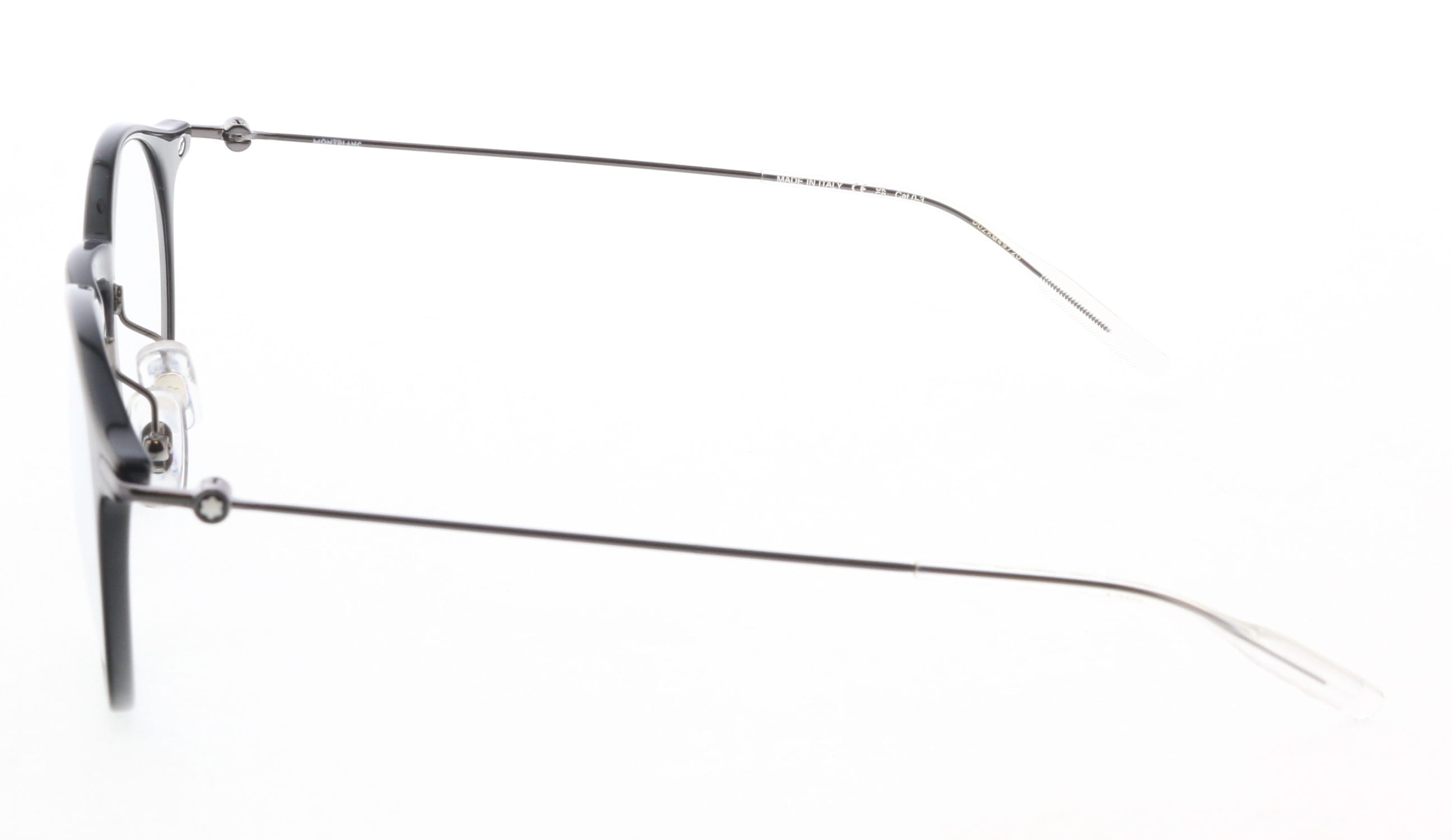 Montblanc MB0097S-008 Round Eyewear with Interchangeable Blue Lenses