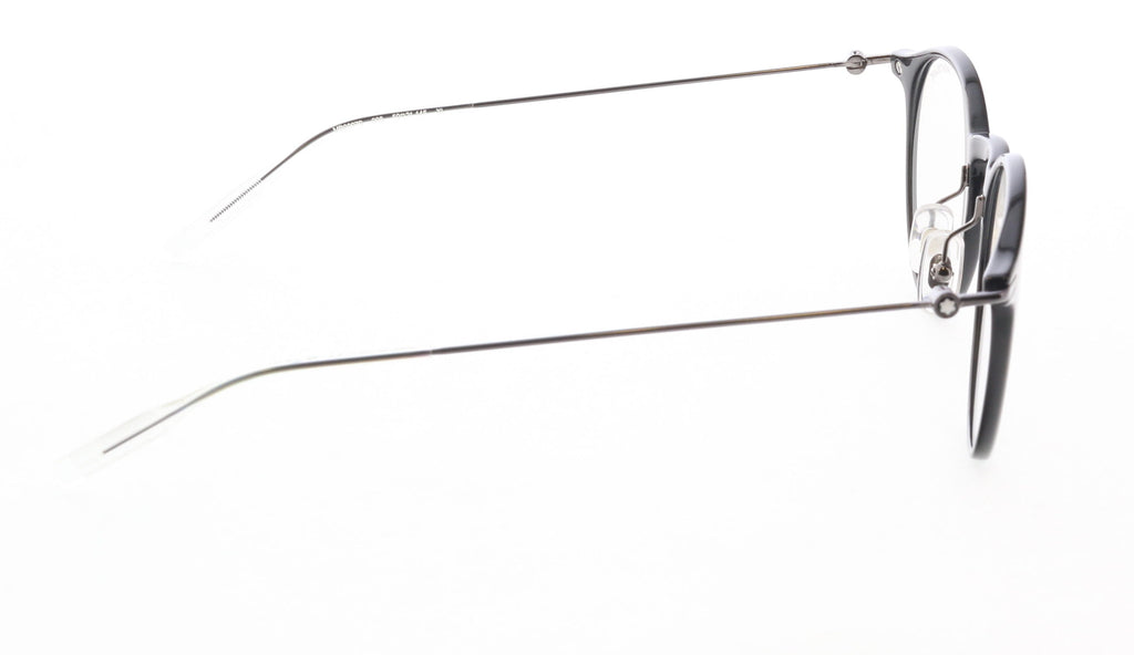 Montblanc MB0097S-008 Round Eyewear with Interchangeable Blue Lenses