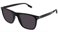 Montblanc MB0248S-001 Matte Black Square Sunglasses Modern Performance Style