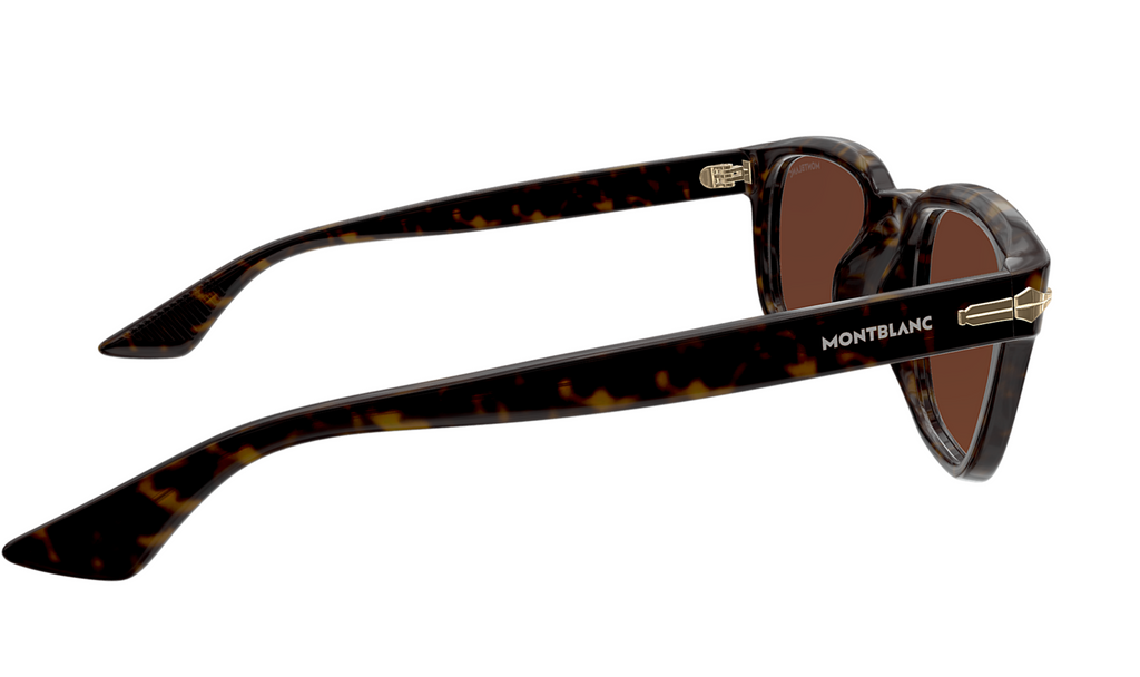 Montblanc MB0302S-012 Havana Brown Sunglasses Iconic Elegance