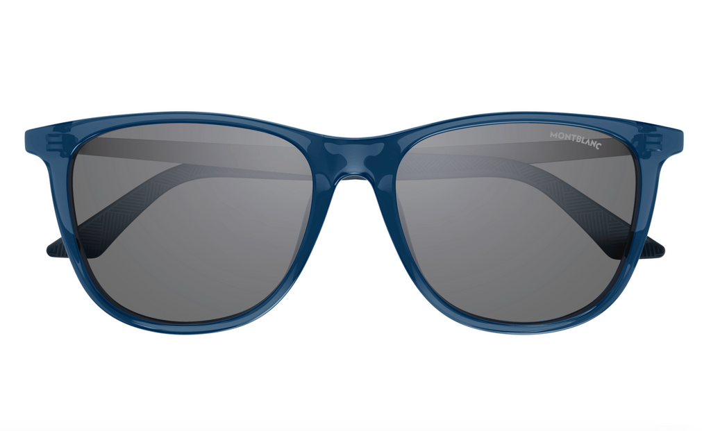 Montblanc MB0330S-003  Sporty-Chic Blue Sunglasses Modern Elegance