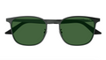 Montblanc MB0331S-002 Matte Black Modern Rectangular Sunglasses