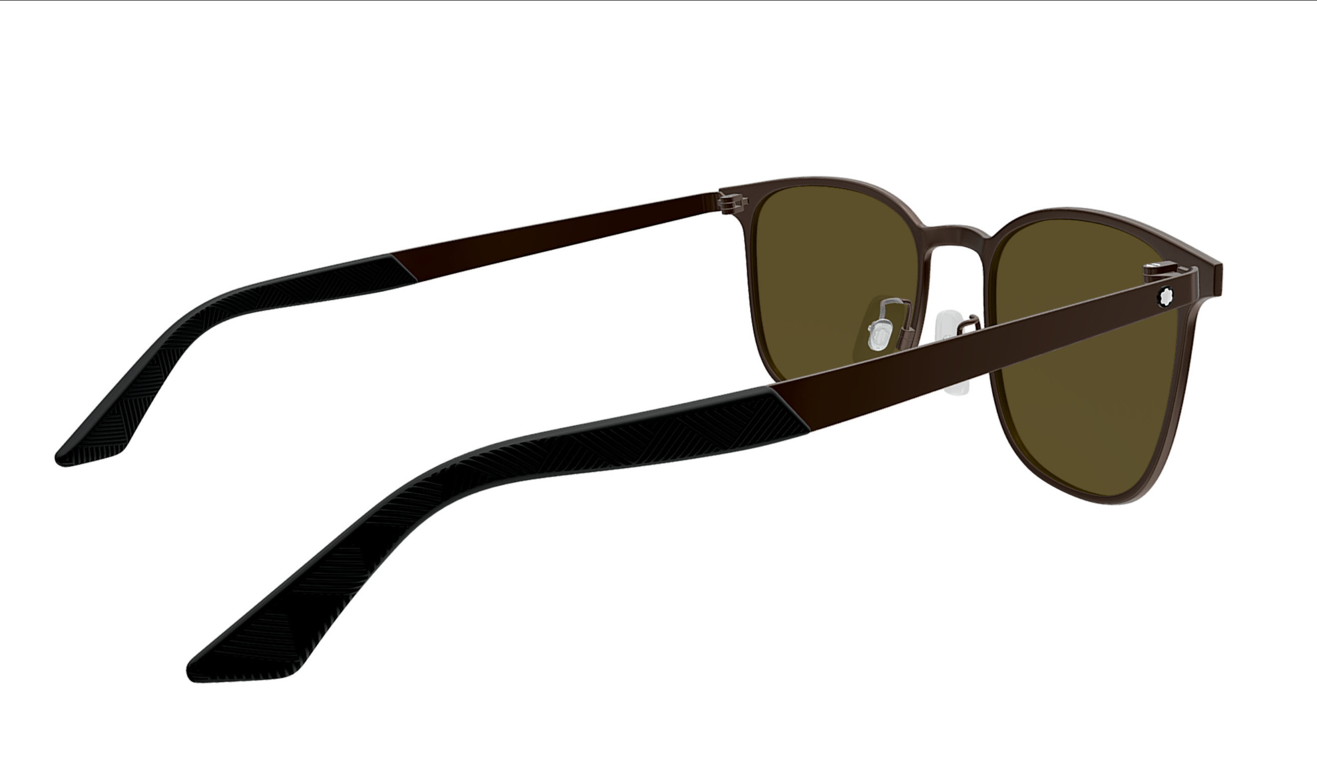 Montblanc MB0331S-003  Menâ€™s Matte Brown Pilot Sunglasses